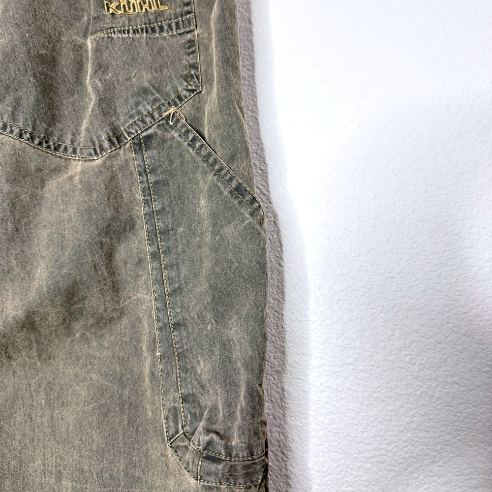 KUHL REVOLVR Vintage Patina Dye Pants Mens 35x30 Brown Cargo Outdoor Hiking - Picture 7 of 12